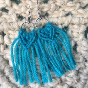 handmade macramé earrings